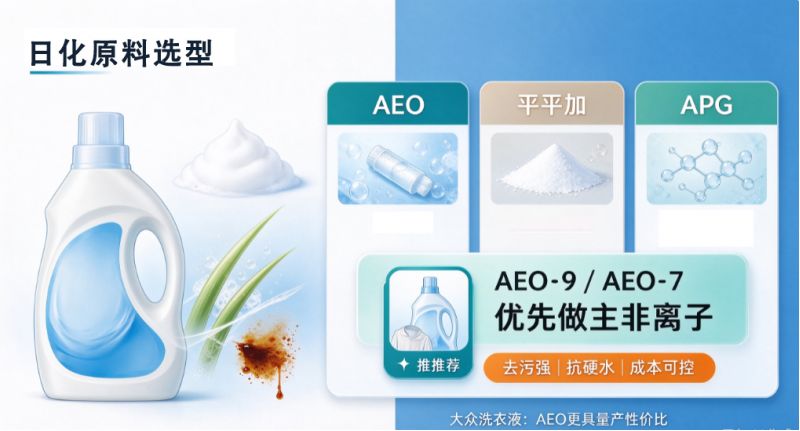 AEO、平平加、APG到底怎么选?做洗衣液、洗手液各自用哪个性价比最高 AEO、平平加、APG到底怎么选?做洗衣液、洗手液各自用哪个性价比最高
